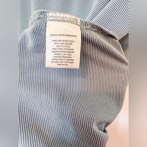 Onward Reserve Men’s Performance Polo in Gunmetal & Light Grey - Picture 7 of 12